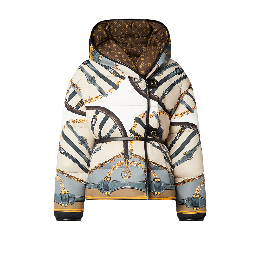 Scarf Print Padded Jacket Women ReadytoWear LOUIS VUITTON